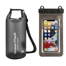 0l 15l 20l waterproof dry bag pack sack with phone case swimming rafting kayaking river thumb200
