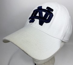 Notre Dame Fighting Irish Top of the World OSFA Fitted Hat Cap White  - £14.86 GBP