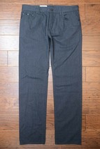 Hugo Boss Maine Men&#39;s Regular Fit BLK Charcoal Cotton Pants EU 50 W34 L34 - £60.92 GBP