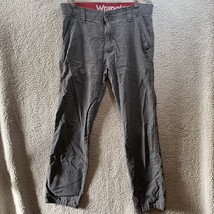 Wrangler Men&#39;s Size 32x32 Cargo Pants Gray Hiking Outdoor Casual NW855AN - £10.57 GBP