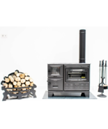 Cast Iron Burning Fireplace Wood Stove Cooker Stove Farmhouse Kitchen Ho... - £1,098.35 GBP