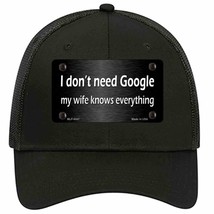 Dont Need Google Novelty Black Mesh License Plate Hat - £23.22 GBP