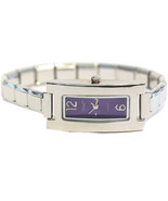 Indigo Rectangle Italian Charm Watch - Trendy &#39;90s Jewelry Bracelet WW11... - $288.36 MXN