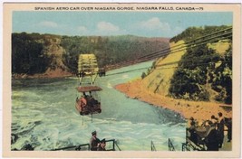 Postcard Spanish Aero Car Over Niagara Gorge Niagara Falls Ontario - £2.26 GBP