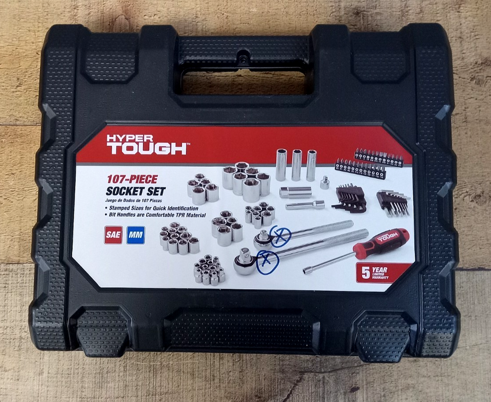 Hyper Tough 105 Piece Drive Socket Set For and similar items