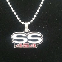 1966 67 68 69 70 71 72 Chevelle SS396 or SS454 or SS, emblem necklace. (D9) - $13.99