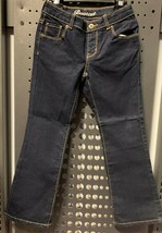NWT CRAZY 8 Girls Size 7 Reg Denim BOOTCUT Jeans Pants Adjustable Waist ... - £7.07 GBP