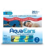Aqua Ears Water Proof Reduce Sound &amp; Noise Reducing Reusable EARPLUGS nr... - $390.28 MXN