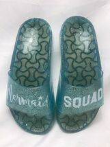 Capelli Mermaid Squad Aqua Green Flip Flops Sandals Girl Size 3-4 _Used - $6.53