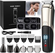 Beard Trimmer, Cordless Hair Clippers For Men Body Hair Trimmer, Mustache Nose - $35.99