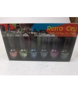 Kleancolor Retro City Metallic Collection 6pc Lot Nail Polish Lacquer  - £7.74 GBP