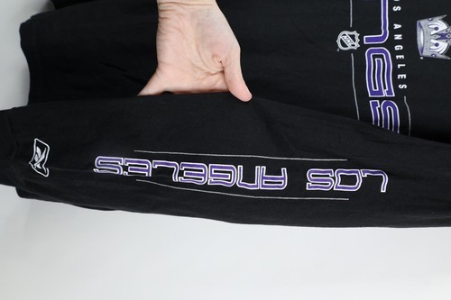 Vintage Reebok Mens Medium Los Angeles Kings Hockey Long Sleeve T-Shirt Black Item image 4