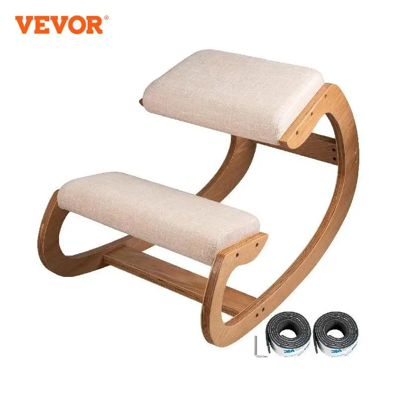 VEVOR Ergonomic Kneeling Chair Stool W/ Thick Cushion Home Office Chair - £81.02 GBP+