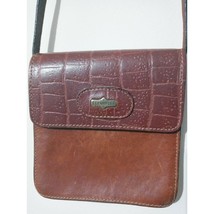 Vintage El Campero Rich Brown Leather Crossbody Bag Made in Italy - $46.74