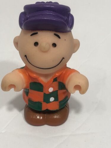 Vintage 1960s Charlie Brown United Feature Syndicate Plastic Toy Figure 3" - $12.86