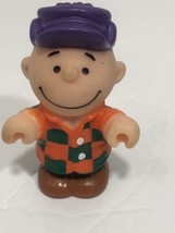 Vintage 1960s Charlie Brown United Feature Syndicate Plastic Toy Figure 3&quot; - $12.86