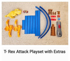 Metal Machines T-Rex Attack Trackset Playset Zuru + Extra Pieces - Read! 2017 - £11.86 GBP