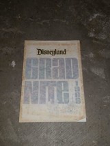 Rare Disneyland Disney 1968 Grad Nite Brochure Program June 14 Vintage - £79.13 GBP