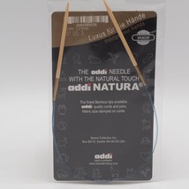 Addi Knitting Needle Circular Natura Bamboo Skacel Blue Cord 16 inch US #3 - £26.77 GBP