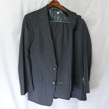 Deadstock Vtg 90s Austin Reed 42L | 36 Gray Wool 2Btn Suit - £39.64 GBP