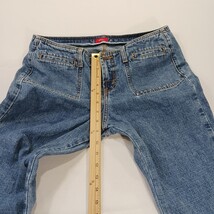 Mossimo 7398201M Women’s Blue Cotton Cropped Denim Jeans Size 11 (32×23) image 7