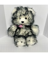 VTG Kmart Bear 1980s/90s Fairview Black White Shaggy Stuffed Animal PA 934 - €13,01 EUR