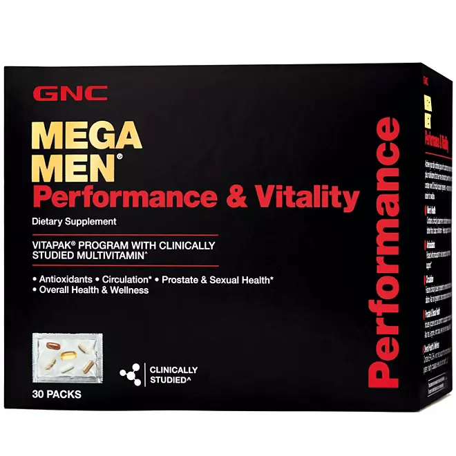 GNC Mega Men Performance &amp; Vitality Vita-Pak (30 ct.) - £35.38 GBP