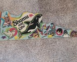 Sea World Pennant Flag Shamu And Crew American Souvenir 1995 Vintage 22.5&quot; - $39.95