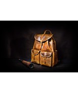 KALATING Personalized Handmade Real Leather Mens Backpack Laptop Bag 15.... - $326.88 CAD
