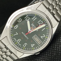 Genuine Vintage Seiko 5 Auto 7009A Japan Mens Green Dial Watch 621a-a413413-6 - £32.77 GBP