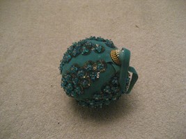  Vintage Musical wind-up Beaded Sequin Push Pin Hand Made Christmas Ornament - £15.56 GBP