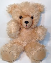 Vintage Teddy Bear Plush Furry Shaggy Long Pile Tan Beige Stuffed Animal... - £47.37 GBP
