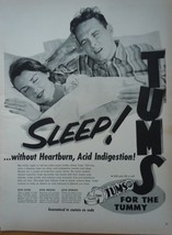 Tums For the Tummy Magazine Advertising Print Ad Art 1950s - $5.99