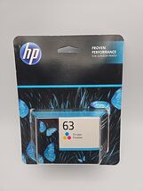 HP 63 (F6U61AN) Tri-Color Ink Cartridge NEW! February 2026 - $26.72