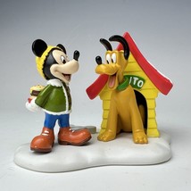 Dept 56 Disney A Special Snack for Pluto Mickey Merry Christmas Village ... - £77.67 GBP