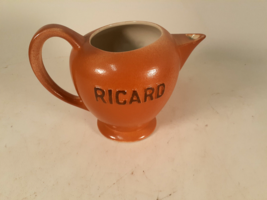 Vintage Bar Pitcher, Ricard, 1960s, Made in France, 6&quot; Tall, Perfect Cond. - £21.08 GBP