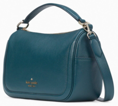 Kate Spade Smoosh Dark Green / Blue Leather Crossbody K6047 NWT $379 Retail - £94.93 GBP