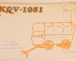 Vintage CB Ham radio Card KQV 1081 El Paso Texas Amateur Lone Star  - £3.94 GBP