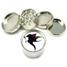 Wolf Tattoo Native American Metal Grinder 4 PC 2" D-495 - $12.82
