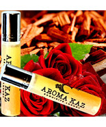 Sandalwood Rose Perfume Roll On Fragrance Oil Luxury Vegan &amp; Cruelty-Free  - $19.14 CAD+