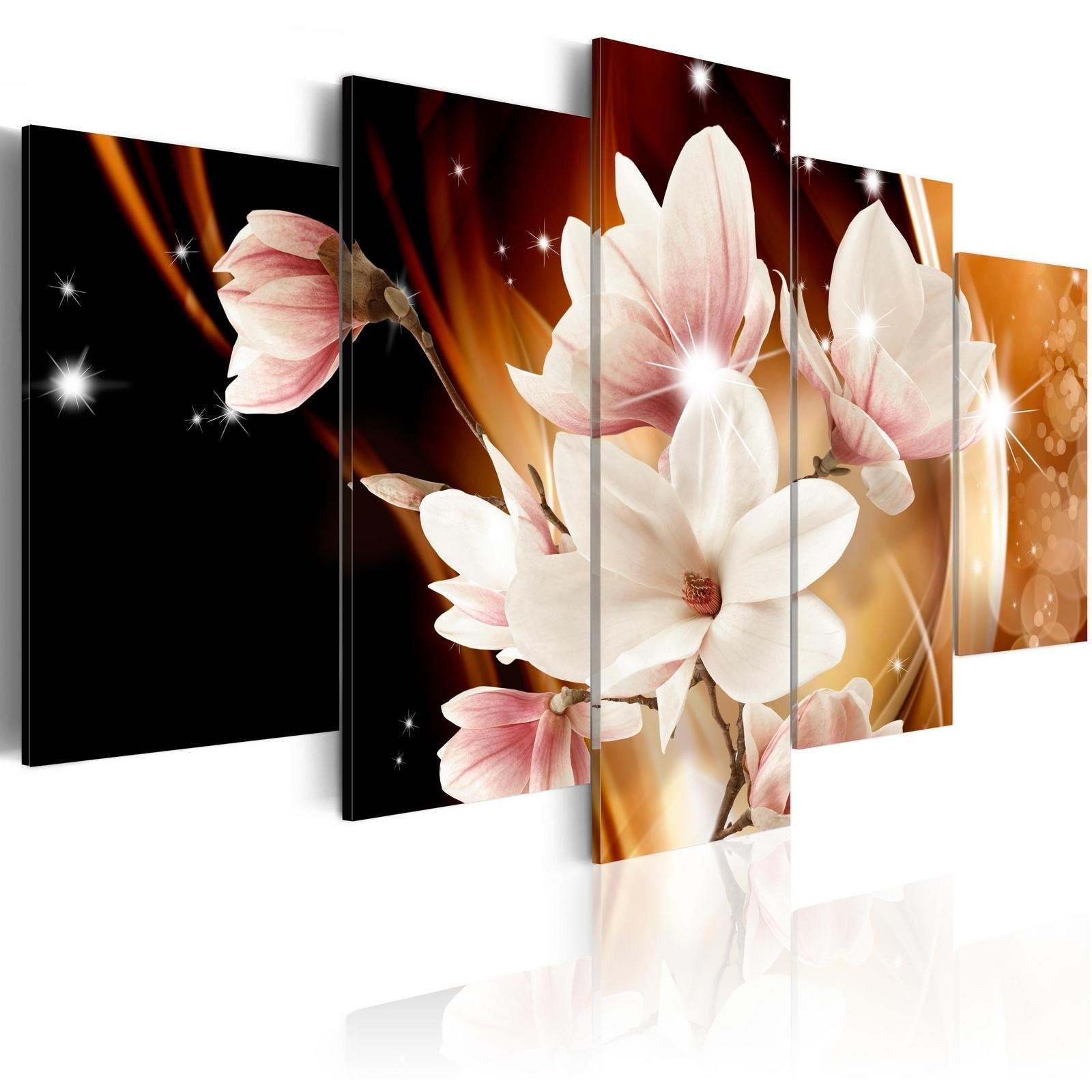 Tiptophomedecor Stretched Canvas Floral Art - Illumination (Magnolia) - Stretche - £70.56 GBP - £109.76 GBP