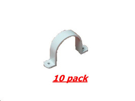 2017-01 Pipe Strap 2&#39;&#39; White 10 pack - £11.98 GBP