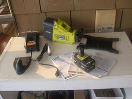 Ryobi P750 18 volt transfer pump with 4ah li-ion battery and charger. Used. - £95.14 GBP