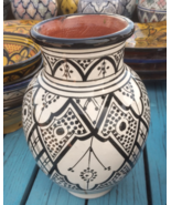 &quot;Handmade Traditional Moroccan Vase – Authentic Berber Pottery, Hand-Pai... - $205.52 CAD