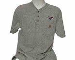 Carhartt Shirt Mens Medium Heather Gray Henley Short Sleeve Pocket Tee W... - $17.70