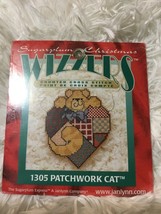 Vintage Sugarplum Christmas Wizzers Patchwork Cat Counted Cross Stitch k... - £7.55 GBP