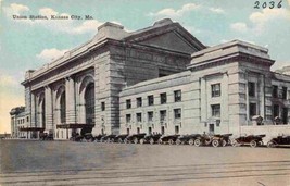 Union Station Railroad Depot Kansas City Missouri 1910c postcard - £5.44 GBP