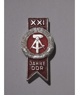 Vintage East German DDR 21st Anniversary 1970 insignia badge pin communi... - £6.93 GBP