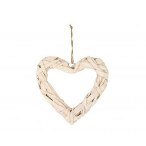 Primary image for Duke Wrapped Rattan Heart Wall Decoration - 25x25x4cm