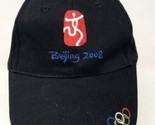 BEIJING 2008 Olympics Baseball Hat Cap Adjustable Strapback Black Adult - £11.83 GBP